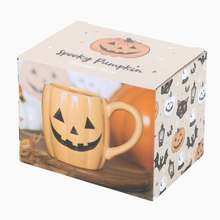 Load image into Gallery viewer, Jack-O'-Lantern Pumpkin Shaped Halloween Mug