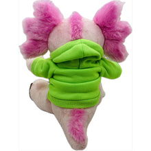 Load image into Gallery viewer, 9" Axolotl Hoodie Plush w/ Sloan Museum of Discovery Logo