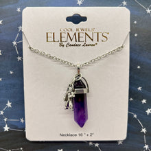 Load image into Gallery viewer, Crystal Pendant with Astronaut Charm Necklace - Choose Your Style!