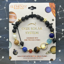 Load image into Gallery viewer, Solar System Beaded Slider Cord Bracelet