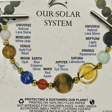 Load image into Gallery viewer, Solar System Beaded Slider Cord Bracelet