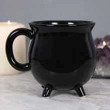 Load image into Gallery viewer, Black Halloween Cauldron Mug