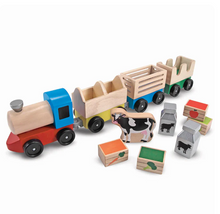 Load image into Gallery viewer, Wooden Farm Train - Melissa & Doug
