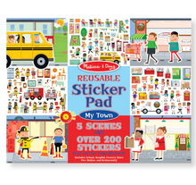 Load image into Gallery viewer, Reusable Sticker Pad - My Town