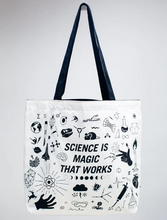 Load image into Gallery viewer, Science is Magic Shoulder Tote Bag