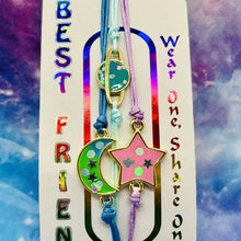 Load image into Gallery viewer, Moon, Star, & Saturn - Best Friends Bracelets