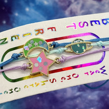 Load image into Gallery viewer, Moon, Star, & Saturn - Best Friends Bracelets