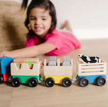 Load image into Gallery viewer, Wooden Farm Train - Melissa & Doug