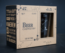 Load image into Gallery viewer, Beer Chemistry Pint Glasses Set of 2
