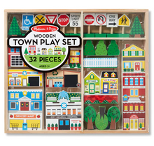 Load image into Gallery viewer, Wooden Town Play Set - Melissa & Doug