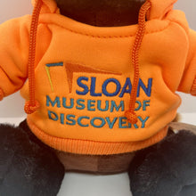 Load image into Gallery viewer, 9" Red Panda Hoodie Plush w/ Sloan Museum of Discovery Logo