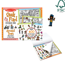 Load image into Gallery viewer, Seek & Find Sticker Pad – Around Town