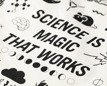 Load image into Gallery viewer, Science is Magic Shoulder Tote Bag