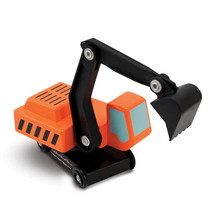 Load image into Gallery viewer, Trailer & Excavator Wooden Vehicles Play Set - Melissa & Doug