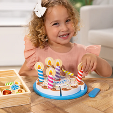 Load image into Gallery viewer, Wooden Birthday Cake Play Set - Melissa & Doug
