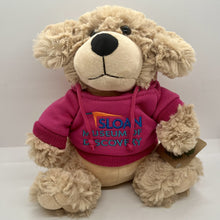 Load image into Gallery viewer, 9" Scruffy Dog Hoodie Plush w/ Sloan Museum of Discovery Logo