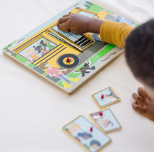 Load image into Gallery viewer, The Wheels on the Bus Song Puzzle, 6 Pieces - Melissa & Doug