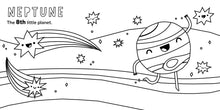 Load image into Gallery viewer, 8 Little Planets Coloring Book