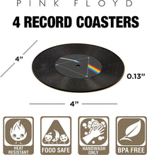 Load image into Gallery viewer, Pink Floyd Record Coasters - Set of 4