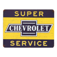 Load image into Gallery viewer, Chevrolet Super Service Embossed Metal Magnet