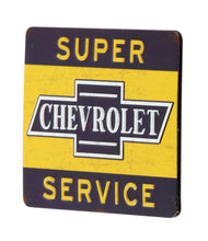 Load image into Gallery viewer, Chevrolet Super Service Embossed Metal Magnet