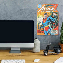 Load image into Gallery viewer, Superman Action Comics Cover Design Metal Sign