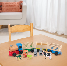 Load image into Gallery viewer, Wooden Farm Train - Melissa & Doug