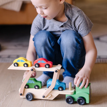 Load image into Gallery viewer, Wooden Car Carrier - Melissa & Doug