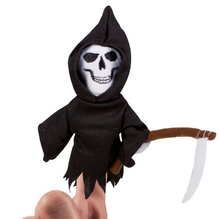 Load image into Gallery viewer, Grim Reaper Finger Puppet Magnet