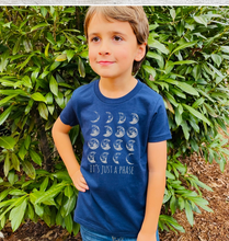 Load image into Gallery viewer, Youth It's Just a Phase T-Shirt -Blue