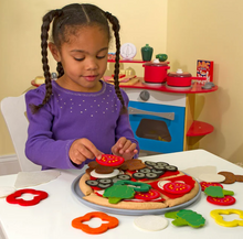Load image into Gallery viewer, Felt Play Food - Pizza Set - Melissa & Doug