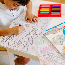 Load image into Gallery viewer, Jumbo Vehicles Coloring Pad