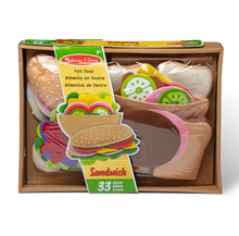 Load image into Gallery viewer, Felt Food Sandwich Play Set - Melissa & Doug