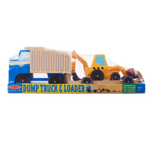 Load image into Gallery viewer, Classic Toy Dump Truck & Loader - Melissa & Doug