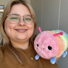 Load image into Gallery viewer, Mini Squishable Rainbow Caterpillar