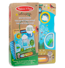 Load image into Gallery viewer, Let's Explore Wooden Weather Board - Melissa & Doug