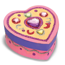 Load image into Gallery viewer, Decorate-Your-Own Wooden Heart Chest - Melissa & Doug