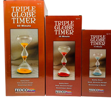 Load image into Gallery viewer, Triple Globe Sand Timers (15, 30, or 60 minutes)