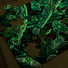 Load image into Gallery viewer, Outer Space Glow-in-the-Dark Floor Puzzle – 48 Pieces