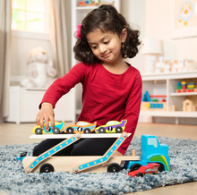 Load image into Gallery viewer, Mega Race Car Carrier - Melissa & Doug