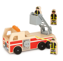 Load image into Gallery viewer, Classic Wooden Fire Truck Play Set - Melissa & Doug