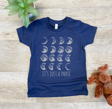 Load image into Gallery viewer, Youth It's Just a Phase T-Shirt -Blue