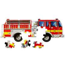 Load image into Gallery viewer, Giant Fire Truck Floor Puzzle, 24 Pieces - Melissa & Doug