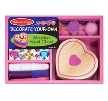 Load image into Gallery viewer, Decorate-Your-Own Wooden Heart Chest - Melissa & Doug