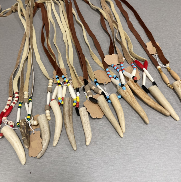 Assorted Beaded Antler Necklaces