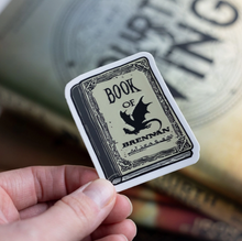 Load image into Gallery viewer, Fourth Wing Inspired Book of Brennan Sticker