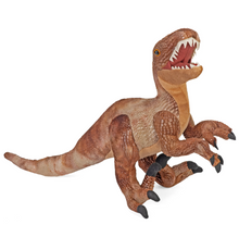 Load image into Gallery viewer, Wild Republic Dinosauria Velociraptor Stuffed Animal - 17"