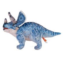 Load image into Gallery viewer, Wild Republic Artist-Dino Triceratops Stuffed Animal 15"