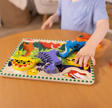 Load image into Gallery viewer, Melissa & Doug Dinosaurs Chunky Puzzle - 7 Pieces