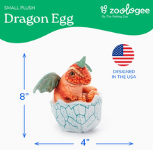 Load image into Gallery viewer, Mystical Dragon Egg Hatchling Orange 8"